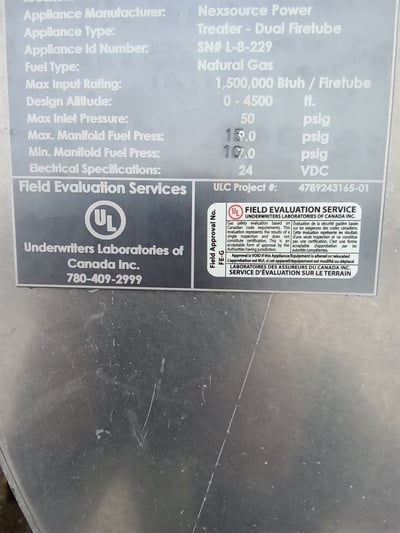 96" x 25' Horizontal Heater Treater, 50 psi - Image 3