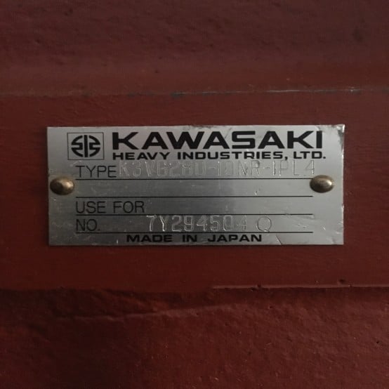 Kawasaki #K3VG280-10NR-IPL4, Axial Piston Pump, 280 cm Displacement, 34.3 MPa - Image 2
