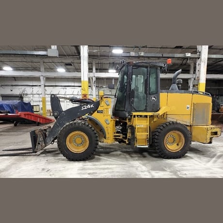 John Deere 624K, Wheel Loader, 186 HP, 60" forks, ROPS, 2016, (3 available) - Image 5