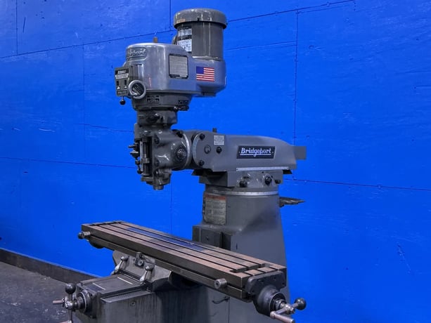 Bridgeport, Vertical Mill, 9" x 48" table, 2 HP, 1996 - Image 2