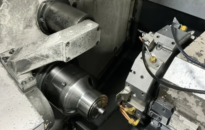 Mazak #QT-10, CNC lathe, 22 KVA, Mazatrol T Plus control, chip conveyor, 1997 - Image 6