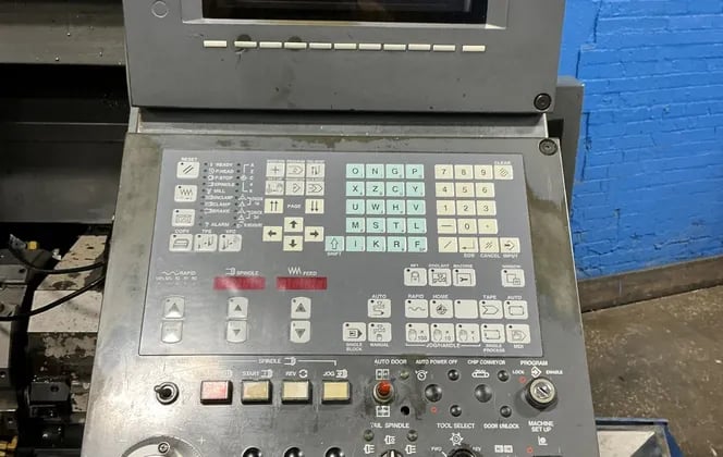 Mazak #QT-10, CNC lathe, 22 KVA, Mazatrol T Plus control, chip conveyor, 1997 - Image 8