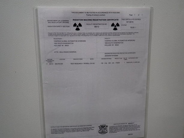 Tri #TR7600LL-SII, X-ray inspection system, 4.0 KVA, 87 psi, 200-240 V., 2013 - Image 9