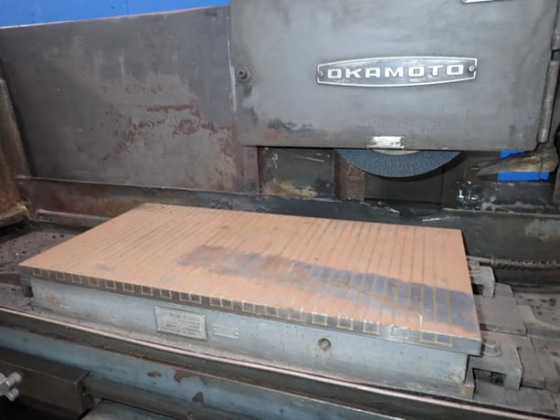 12" x 23" Okamoto #ACCUGAR-124N, surface grinder, Kanet magnetic chuck - Image 3