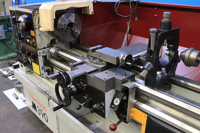 15.7"/23" x 50" Harrison #M390, engine lathe, 10" 3-jaw chuck, 2.125" bore, D1-6, Acu-Rite digital read out - Image 6