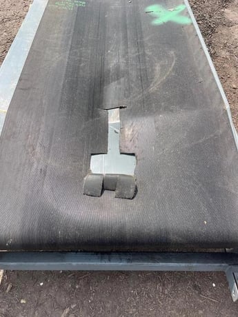 33-3/4" wide x 144" long Longitudinal Groove Belt Conveyor, 0.5 HP Baldor motor, 1725 RPM - Image 9