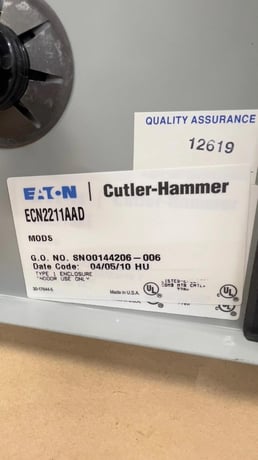 Eaton Cutler-Hammer #ECN2211AAD, Combination Motor Starter, type 1 enclosure - Image 4
