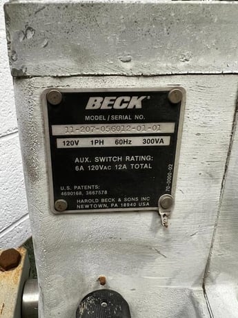 Beck #11-207-056012-01-02, Actuator, 12 amps, 120 Volts, 1PH - Image 4