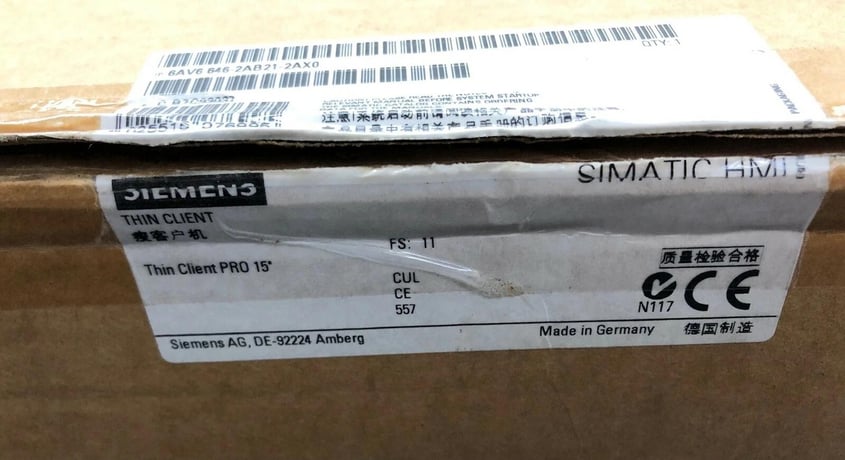 Siemens #6AV6646-2AB21-2AX0, Industrial HMI/Thin Client Terminal, 15" touch display - Image 9