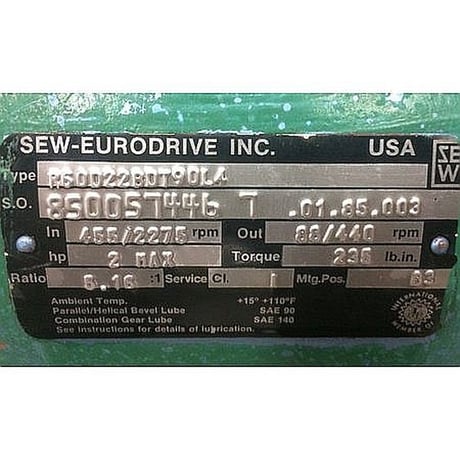 Moyno #2FGJ4, Stainless Steel Progressive Cavity Pump, 2 HP, 230/460 V. - Image 5