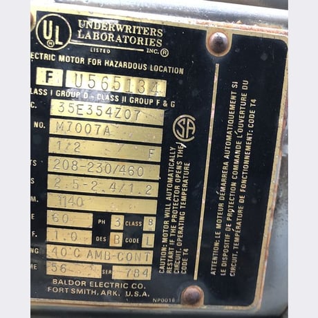 Robins-Myers, Positive Displacement Pump, 1.5" inlet x 1" outlet, 0.5 HP Baldor Electric motor, 1140 RPM - Image 6
