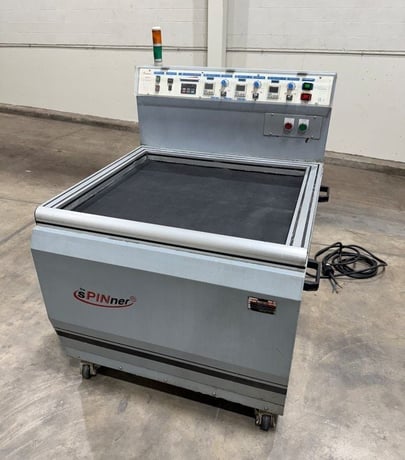 Earth Chain #HD-765, spinner deburring machine, 11-26 lb. batch capacity, 25" x 10" container - Image 1