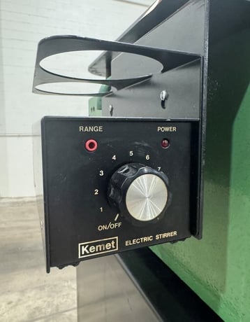 20" Lapmaster #20, serrated cast iron plate, slurry distribution system, rings & weights, 1 HP - Image 5