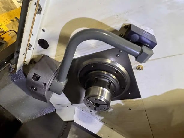 Haas #DS-30Y, CNC turning center, 21" swing, 32.5" centers, 3" bar, 12 station turret, collet chuck, 2020 - Image 4