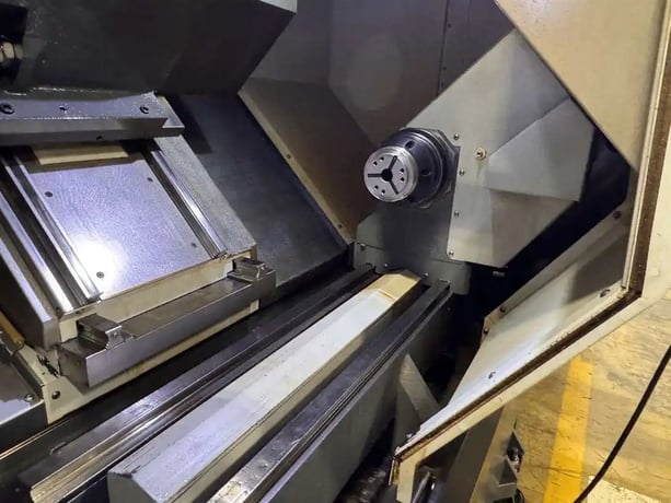 Haas #DS-30Y, CNC turning center, 21" swing, 32.5" centers, 3" bar, 12 station turret, collet chuck, 2020 - Image 7