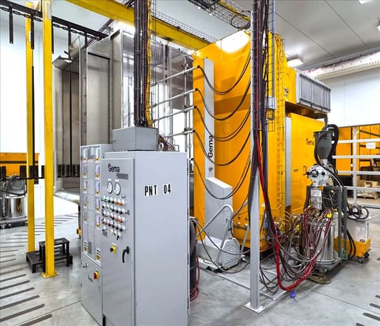 Powder coat paint system, Gema & Trimac, state of the art, 48" x 78", 2021 - Image 1