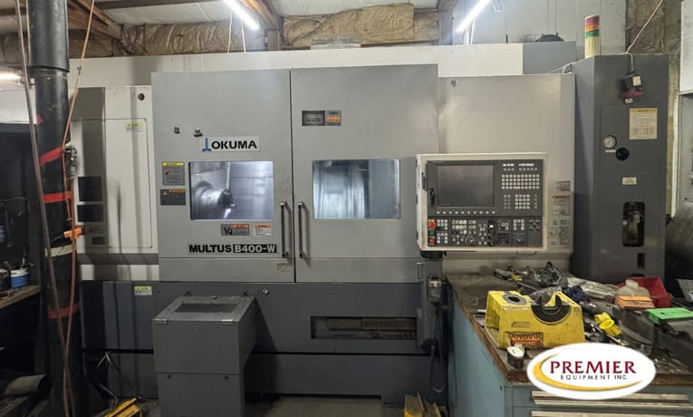 Okuma #Multus-B400W (BB), multi-axis CNC turning center, 27.9" swing, 59" centers, 300 psi thru spindle - Image 1