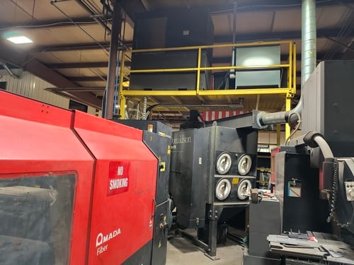 Amada #FO3015NT, CO2 Laser Cutting System, 4000 watt, 5' x 10' Table, Dual Shuttle Table, Amada AMNC-F CNC - Image 4