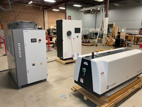 Coherent #DC-040, CO2 Slab Laser, 4000 watt, 480 V., 3-Phase, Kansa ICA-20 Chiller & Hammond Transformer, 2020 - Image 1