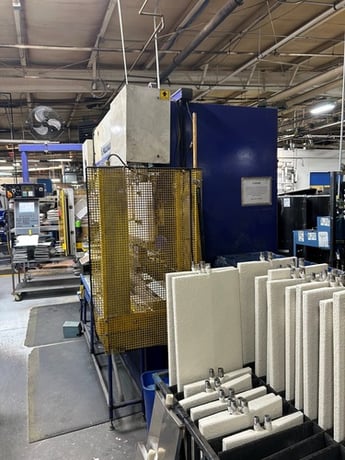 110 Ton, Ursviken #Optima-100, CNC Hydraulic Press Brake, 10' overall, 122" bending length, 18 HP, 1998 - Image 3