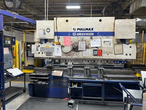 110 Ton, Ursviken #Optima-100, CNC Hydraulic Press Brake, 10' overall, 122" bending length, 18 HP, 1998 - Image 5
