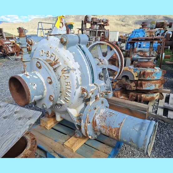Warman, Slurry Pump, 10" inlet x 8" outlet, rubber liner, 26" impeller, 27.5" sheave diameter - Image 4
