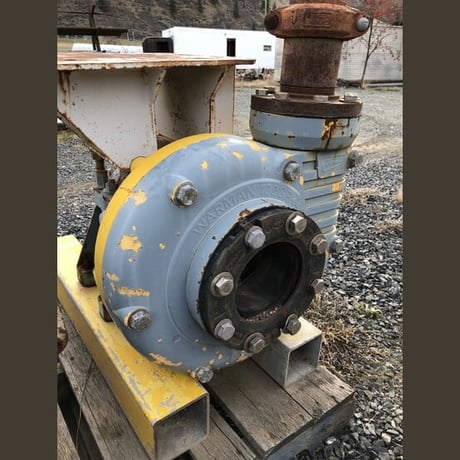 400-1500 GPM, Warman, GP Series Slurry Pump, 4" inlet x 4" discharge, rubber lined, 0-60 psi, size 100, motor - Image 4
