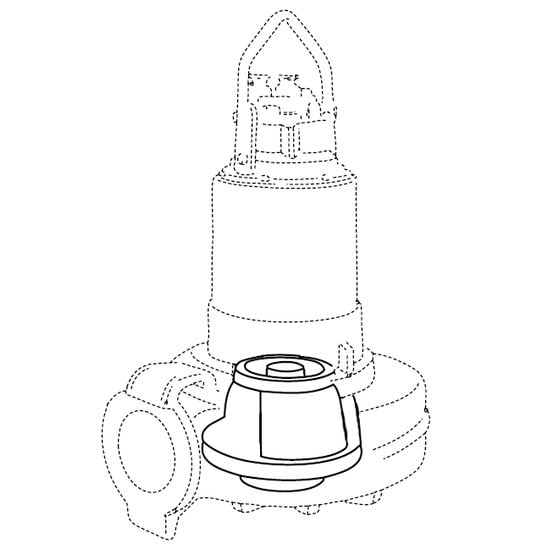 Flygt #C-3152, Submersible Effluent Pump, 8" flange discharge, 432 impeller, 20 HP, 575 Volts, 3PH - Image 6