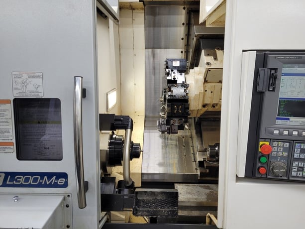 Okuma #GENOS-L300-MYW-E, CNC Turning Center, Y-Axis, C-Axis, Sub Spindle, Live Tooling, 2018 - Image 4