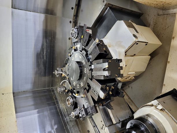 Okuma #GENOS-L300-MYW-E, CNC Turning Center, Y-Axis, C-Axis, Sub Spindle, Live Tooling, 2018 - Image 5