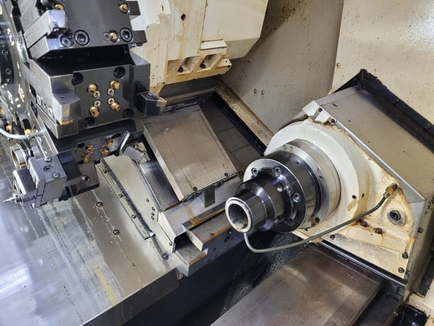 Okuma #GENOS-L300-MYW-E, CNC Turning Center, Y-Axis, C-Axis, Sub Spindle, Live Tooling, 2018 - Image 6