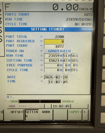 Enshu #GE580H, Horizontal Machining Center, 19.68" pallets, 31.5" X/Y, 32.7" Z, 60 HP, 10,000 RPM, 40 - Image 4