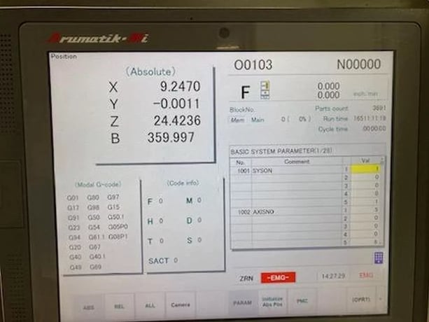 Kitamura #MyCenter-HX300IG/400, Horizontal Machining Center, 12" pallets, 18" X, 20" Y, 22" Z, 30 HP, 15,000 - Image 10