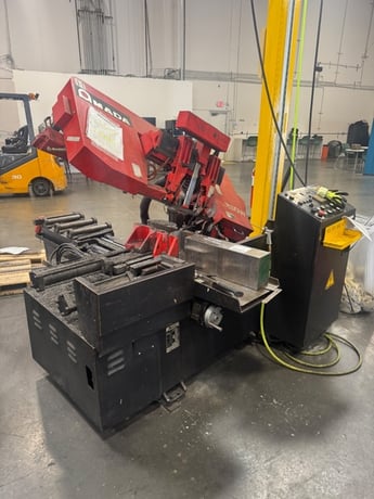 10" x 11" Amada #HA-250W, automatic horizontal band saw, 5 HP, 1" x 0.037" x 11' 6" blade, 27-250 FPM, 2012 - Image 1