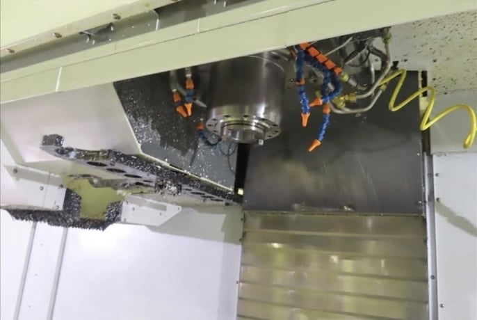Haas #VF-10/50, vertical machining center, 120" X, 32" Y, 30" Z, 7500 RPM, 30 HP, CAT50, 30 automatic tool - Image 3