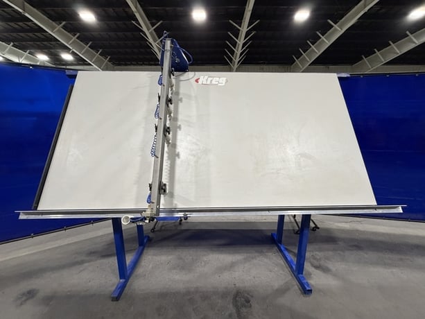 Kreg #KFT4X8, 4' x 8' face frame assembly table, pneumatic, sliding over-beam w/ 4 clamping cylinders - Image 1