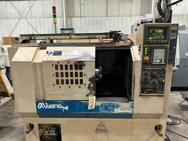 Miyano #LZ-02, CNC Lathe, Fanuc 21T, 4.7" diameter, 2.4" Bore, 15 HP, 10-Pos. Turret, 1998 - Image 4