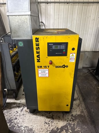 53 cfm, 125 psig, Kaeser #SM-15-T, Rotary Screw Air Compressor, 15 HP, 460 V., 2015 - Image 1