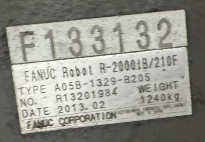 Fanuc #R-2000IB/210F, Articulated Robot, 210 kg Payload, 2655 mm Reach, R-30IA Controller, 2013 - Image 3