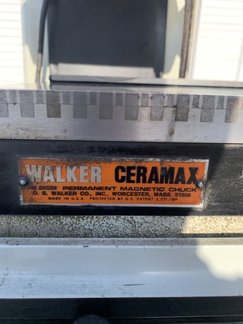6" x 12" Harig #612, manual surface grinder, Walker Ceramax permanent chuck - Image 4