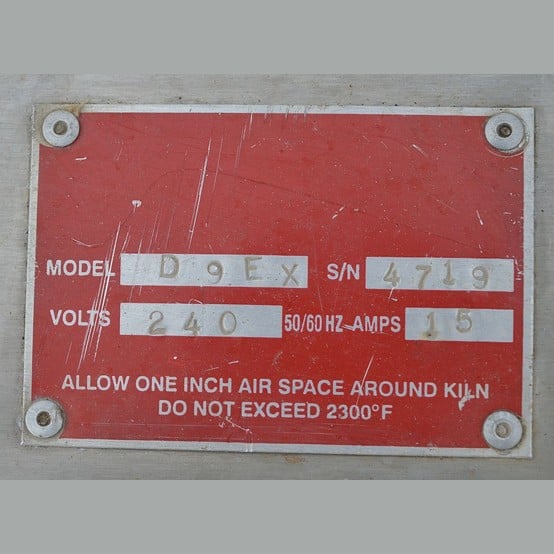 Bico #D 9 EX, muffle furnace, 0-2,500°F / 0-1,250°C, 240 V. - Image 6