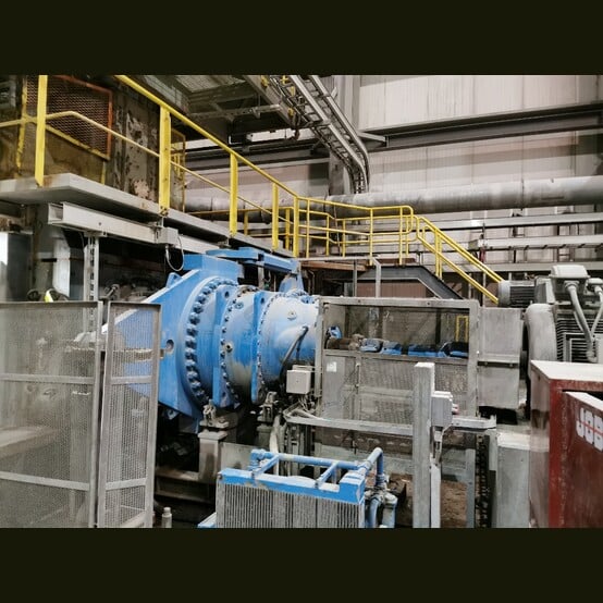 Polysius #PM5 20/10M, HPGR Polycom high-pressure grinding roll, 450 MTPH, 2x900 HP, 4,000 V., 2006 - Image 6
