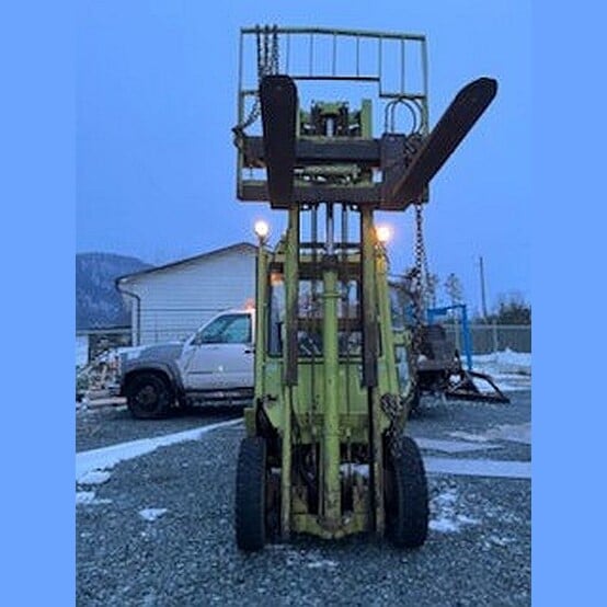 5,325 lb. Clark #C500-YS60LP, propane forklift, 2-stage boom, 125" reach, enclosed heated cab, 3,811 hours - Image 2
