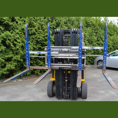 5,000 lb. Yale #GLC050VXNV5Q084, propane lift truck, 2-stage mast, 240" lift, side shift, cushion tires - Image 4