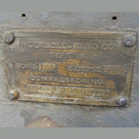 Ingersoll Rand #Type 15, Ingersoll-Rand reciprocating air compressor, 12in bore, 10 HP, 220/440 V. - Image 8