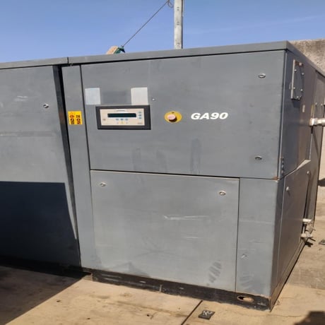 145 PSI, Atlas Copco #GA 90, rotary screw air compressor, 126 HP, 1,487 RPM - Image 2