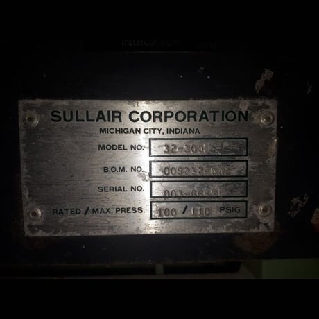 1,450 CFM, 100 PSI, Sullair #32-300 L, rotary screw air compressor, 300 HP, 575 V., 0.2 hours - Image 7