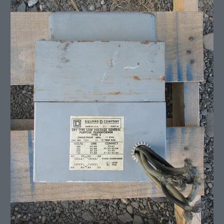 1.5 KVA 480 Primary, 120 Secondary, Square D #1.551F, Dry Type Transformer Single Phase - Image 3