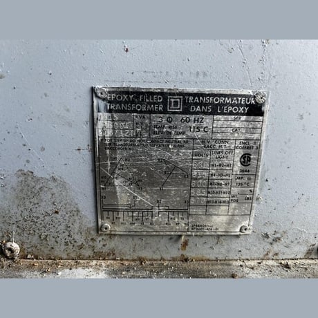 15 KVA 600 Primary, 208/120 Secondary, Square D, Dry Type Transformer 3 Phase - Image 2