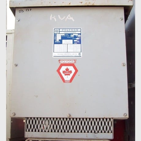 7.5 KVA 480 Primary, 120/240 Secondary, Polygon, Dry Type Transformer Single Phase - Image 1